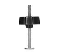 ZAICOLER Heavy-Duty Hold Down Clamp Set for T Track & T Slot, Secure Work Holding Tool for Woodworking & Metalworking, Easy to Use, 8mm Threaded, 2 Pieces (Screw+M8 Plastic Handle)