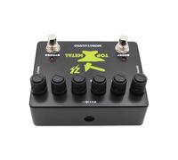 ZAICOLER Heavy Metal Boost Guitar Pedal Punchy Bass Crisp Highs Wide Distortion Range Electric Guitar Effects Pedal for Metal Players Black Aluminum Alloy 5.1 * 3.8 * 2.2 Inch
