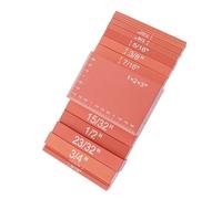 ZAICOLER Height Set Accurate Scale Aluminum Alloy for Woodworking, 100 Measurements, Bright Color for Carpentry, 15Pcs Setup Bars & Measuring Block for DIY Enthusiasts (Orange)