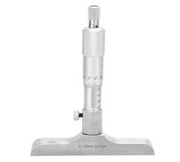 ZAICOLER High Accuracy 0.01mm Depth Micrometer Gage with 5 Connecting Rods for Metalworkers (0-100mm 4 inches)