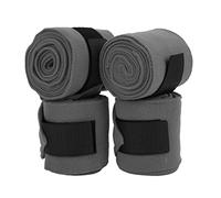 ZAICOLER Horse Leg Wrap Double Sided Fleece Bandages for Training - Self Adhesive Horse Leg Support Bandage for Riding, Training - 4pcs 300cm (Grey)