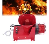 ZAICOLER Industrial Siren Alarm, 180dB Outdoor Strobe Warning Light with Adjustable Volume and 6 Tones, for Mines Construction Sites Ports Factories (DC12V)