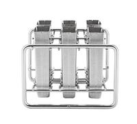 ZAICOLER Industrial Stainless Steel Mould Seamless Welding Edge for Making 6 Ice Creams, Kitchen Tool for DIY Ice Pop (Round Head Double Groove)