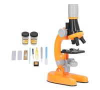 ZAICOLER Kids Microscope Kit LED 1200X Educational Toy for Boys Girls Science Exploration with Plastic Material (Orange)