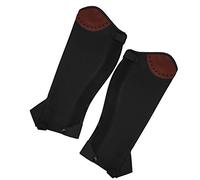 ZAICOLER Leather Half Leg Guards Protector 2 Pcs for Equestrians, Smooth Material, Adult Size, Applicable Scene: Horse Riding (M)