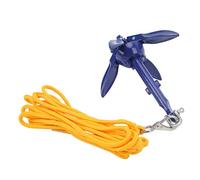 ZAICOLER Marine Anchor Durable Foldable Aluminium Boat Kayak Anchor for Fishermen,Portable Blue Kit for Outdoor Enthusiasts,-Resistant