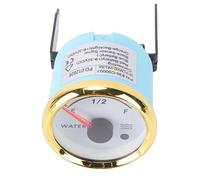 ZAICOLER Marine Water Level Gauge Accurate Pointer Display - Standard 52mm Installation Boat Water Tank Gauge with Alarm Light - Red Backlight RV Truck Tank