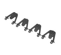 ZAICOLER Metal Adjustable Shock Towers for SCX10 1/10 RC Car, Durable Shock Mount Hoops for Balanced Driving, Fit for Rough Roads, Lightweight for Easy Installation, 4pcs in Black (Black)
