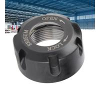 ZAICOLER Metal Collet Nut Chuck Holder for ER25UM Lathe Tool Holding Collet Clamping Hardened Ground for Drilling, Boring, ER25 Chuck and Enthusiasts Black 4.5 * 4.5 * 2.5cm 1pcs (M32*1.)