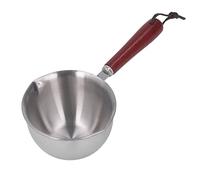 ZAICOLER Milk Pot Butter Warmer Mini Saucepan 304 Stainless Steel Induction Bottom for Melting Butter Heating Milk with Dual Pour Spouts Cool Handle (200ML)