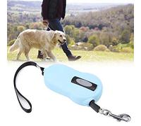 ZAICOLER Mini Automatic Telescopic Nylon Pet Leash -free Retractable Dog Leash with Reflective Tape Made of Premium Plastic Casing for Big Dogs Blue (Light Blue)
