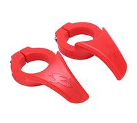 ZAICOLER Mini Bicycle Rest Handlebar Ergonomic Thumb Rest Bar Ends for Mountain Bike, Polycarbonate Bike Accessories for Long-Term Outdoor Use (Red)