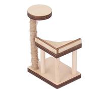 ZAICOLER Mini Cat Climbing Frame Model Exquisite Wooden Dollhouse Ornament for Pretend Play 1:12 Dollhouse (Style 2 (Approx. 7.4 X 4.7 X 3.2cm/2.91 1.85)
