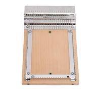 ZAICOLER Mini Darning Loom Machine for Mending Jeans Socks Clothes, Small Weaving Loom, Wooden Knitting Machine Weaving Tool with DIY Patch Patterns