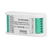 ZAICOLER Mini RGB Controller DMX512 Constant Voltage Control with IP44 Protection Level, Suitable for LED Light Bar, 3 Channel Decoder for Stage Light, 1 Decoder