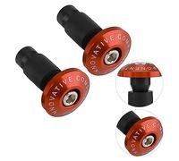 ZAICOLER Motorcycle Handlebar End Caps Durable Aluminum CNC 7/8inch Plug Caps for Racing ATV Offroad, Universal Fit for Most Motorcycles (Orange)