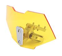 ZAICOLER Motorcycle Wind Deflector, Windscreen Extension Clamp On Windshields Aluminum Alloy Bracket Fixing Fit for All Motorcycles with Windshields (Yellow)
