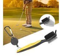 ZAICOLER Multifunctional Club Brush Cleaning Tool with Telescopic Lanyard Ergonomic Design Suitable for Stubborn Dirt Removal Red Plastic PP and Steel 1 Pc for Shoes (Yellow)