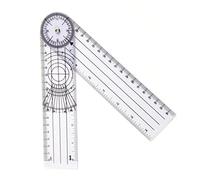ZAICOLER Multifunctional Orthopedic Ruler Goniometer Accurate Joint Measurement Tool for Plastic 8.5" X 2" 1 Unit