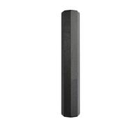 ZAICOLER Octagonal Aluminum Shaker Bright High Pitch Percussion Instrument for Beginners and Professionals Black 12.20 * 1.97 * 1.97in (308mm)