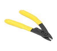 ZAICOLER Optical Fiber Stripper 3-Port Pliers Durable Fiber Optic Coating Scissor Tool for Professional Technicians High Carbon Steel 6.5"