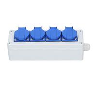 ZAICOLER Outdoor Socket Box with Durable Rainproof Protection for Residential and Factory Use, Multiple Rows, ABS Material (Four socket box)