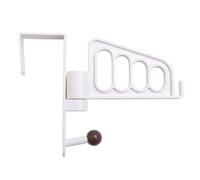 ZAICOLER Over The Door Hooks, Closet Door Organizer Door Hangers for Clothing Coats Robes Hats Clothes Towels Rack ABS Plastic Rotating Door Rear Hanger for Bathroom, Living Room,