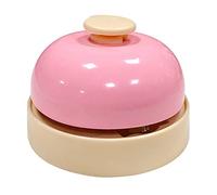 ZAICOLER Pet Call Dinner Bell Mechanical Design Fun Training Toy for Dogs and Cats Metal 1x (Pink)
