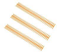 ZAICOLER Plastic Split Binding Rings Durable 34 Hole Binding Spine for Office School Home Use 10PCS Suitable for 85 Sheets 12mm Diameter Wire Spines (Orange)