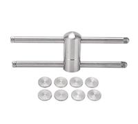 ZAICOLER Pool Cue Tip Shaper, Stainless Steel Snooker Stick Tip Compressor Billiard Cue Tip Shaper 145x51x22mm for Tips From 9mm to 14mm