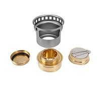 ZAICOLER Portable Alcohol Stove, Trangia Alcohol Burner with Extended Handle for Camping Picnic (Grey)