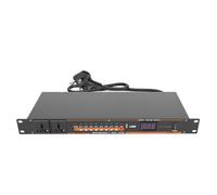 ZAICOLER Power Sequencer Conditioner, 10 Ports USB Interface Multi Safety Protections Digital Display Voltage Rack Mount Surge Protector with Sequential Power for Home Theater (UK Plug)