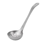 ZAICOLER Premium Ti Camping Spoon with Extended Heat-Resilience Handle, Ergonomic Outdoor Cooking Utensil for Home Kitchen, 1 Spoon for Adventure Seekers (Slotted)