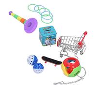 ZAICOLER Puzzle Toys Set Enhancing Intelligence and Athletic Ability Training Rings Kit for Parakeets, Cockatiel, and Small Birds