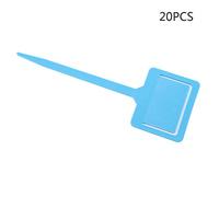 ZAICOLER PVC Durable Plant Labels for Garden Seed Stake Tool, 20PCS Garden Seed Stake Tag for Plant Identification, Suitable for Gardeners and Lovers, White/Blue/Yellow 7.1 * 2.6in 20PCS (Blue)