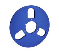 ZAICOLER Reel to Reel Tape Recorder, 1/4 10.5 Inch Empty with 3 Hole Aluminum Alloy Opening Machine Parts Takeup Empty Retractable Recording Takeup for Nab to (Blue)