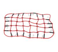 ZAICOLER Rubber Material RC Crawler Luggage Net with Elasticity for 1/8 1/10 RC Cars, Fine Workmanship, Red, 1PC, Suitable for D90/SCX10/90046/-4, 9.84x5.91inch for Hobbyists (Red)