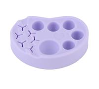 ZAICOLER Silicone Eyelash Lift Palette with Deep Slots for Makeup and Tint Mixing for Beauty Professionals 65 X 45 X 15mm (Purple)