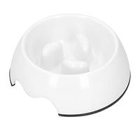 ZAICOLER Slow Feeder Dog Bowls, Dog Slow Feeding Bowl Interactive Feeding Down Eating Anti Choking Food Bloat Stop Maze Dishes for All Breeds Pets (White)