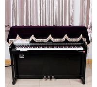 ZAICOLER Soft Velvet 88 Key Piano Half Covered Anti Dust Cover with High-Temperature Printing for Bright Protection Dark Green (Purple)