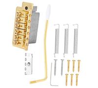 ZAICOLER ST Guitar Tremolo Bridge Roller Locking Vibrato System, Easy Installation for Tremolo System Accessory, Copper-Zinc Alloy Material, Great for Guitarists, 1 Piece (Gold)