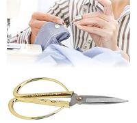 ZAICOLER Stainless Steel Dragon Phoenix Pattern Sewing Scissors for Crafting 5" Gold for Sewing Crafting Scrapbooking (1#7.5 inch (Card Blister Packaging))