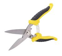 ZAICOLER Stainless Steel Multi-Function Electrician Shears Durable Good Toughness Scissors for Electrician Tool Yellow Black Handle (Yellow and Black Handle 8 inches)