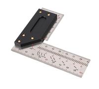 ZAICOLER Stainless Steel Woodworking Square Ruler, Framing Carpenter Ruler, Carpenter Square Layout Tool with Marking Holes for Architects Engineers and Woodworkers