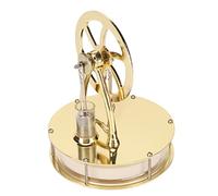 ZAICOLER Stirling Engine Motor Model with Low Noise and Elegant Design for Children's Science Projects Gold Zinc Alloy