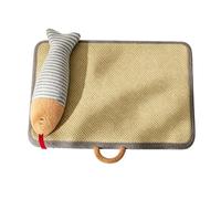 ZAICOLER Summer Cooling Cat Mat with Pillow for Indoor Cats and Small Dogs,Dissipates Heat Fast to Keep Pets Cool on Hot Days,Breathable Fabric,Removable Washable Cover,Soft (50x40x3cm (within 4kg))