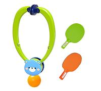 ZAICOLER Table Tennis Self Training Set for Indoor Practice, Hanging Pingpong Trainer with Racket and Ball for All Ages (Green)
