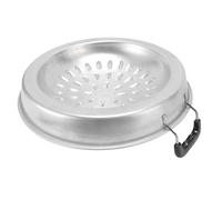 ZAICOLER Thai Barbecue Grill Pan Thick Even Heating Aluminum Hot Pot Grill Flexible Use for Gas Stove Canister Gas Stove Charcoal (35cm/13.78in Original Color)