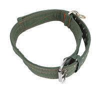ZAICOLER Thickened Nylon Cattle Collar for Livestock Farmers Raising Cows Horses Goats Sheep Dogs,4 Layer Heavy Duty Construction,Double Row Metal Buckle with Traction Chain (Medium Size)