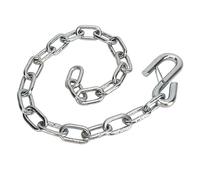 ZAICOLER Trailer Safety Chain, Heavy Duty Towing Wire Ropes, Double Spring S Hooks with Secure Connection, Ideal for RV, Galvanized Iron, 77cm